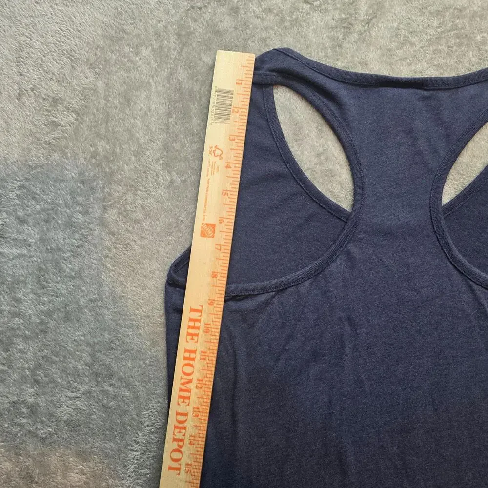 Nike Track & Field Tank Top Womens M Blue Racerback Rainbow Graphic Logo